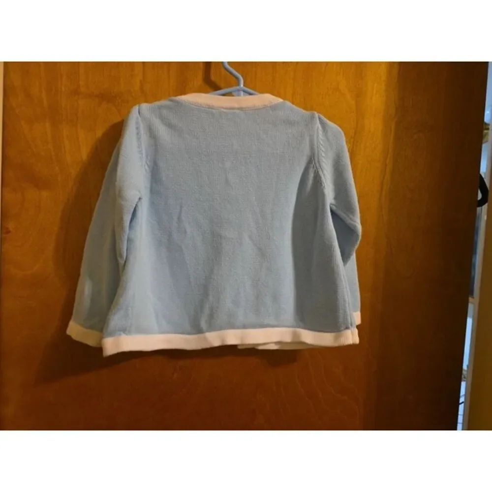 Girl's Gymboree 2t blue sweater cardigan bumblebee